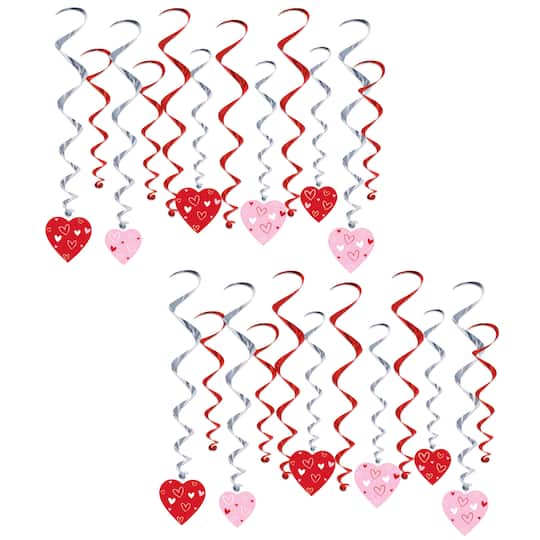 Beistle Valentine's Day Heart Whirls, 24ct. | Michaels®